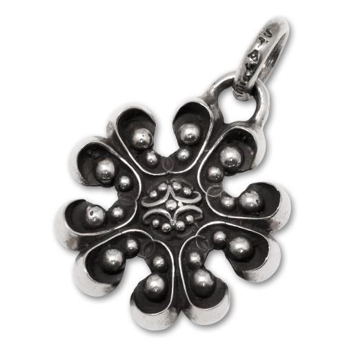 スタンリーゲス/Stanley Guess ペンダント ダブルサイド スノーフレイクw/ボタン ペン...