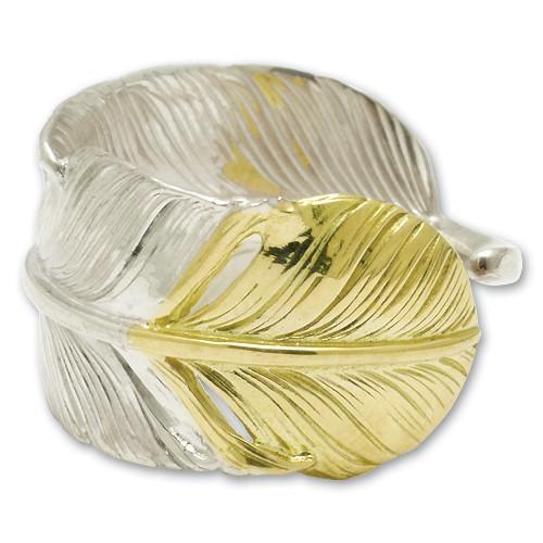 在庫有り Taro Washimi 鷲見太郎 リング 指輪 MフェザーK18イエローゴールドトップ0...