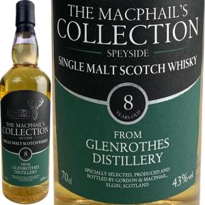 Gordon & MacPhail MacPhail's Collection Glenrothes 8 yo / ゴードン＆マクファイル マクファイルズ コレクション グレンロセス 8年 [SW]｜rifuku