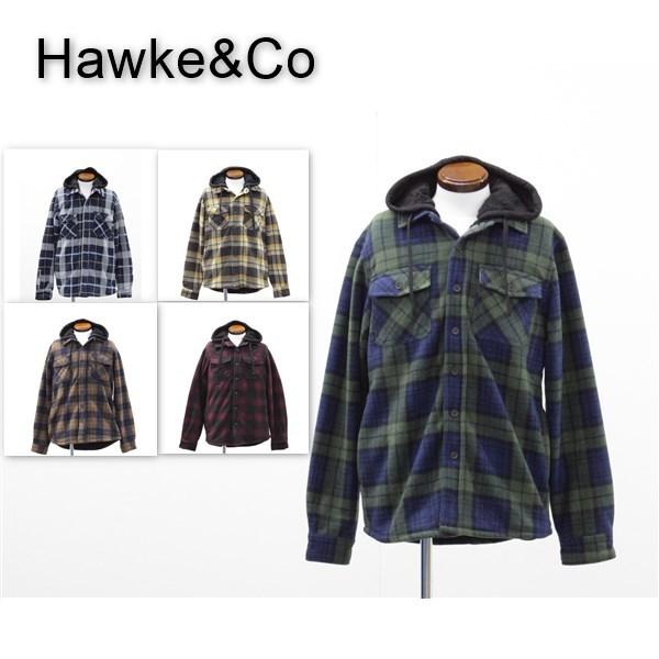 アウトレット Hawke&amp;Co メンズ トップス フード付き 裏ボア　シェルパ フリースジャケット ...