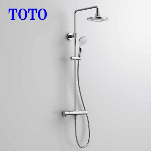 TOTO シャワーバー 壁付サーモスタット混合水栓 TBW01403JA コンフォートウエーブ アウ...