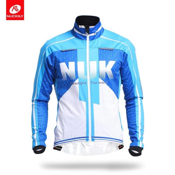 展示品 NUCKILY メンズ ロングスリーブ ジャケット ブルー XLB4A 爆買