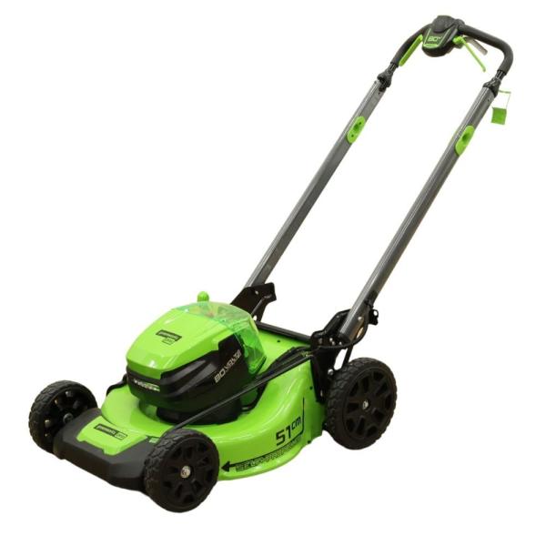 展示品 グリーンワークス 自走式 芝刈機 80V バッテリー1つ欠品有り 北海道・沖縄・離島 配送不...