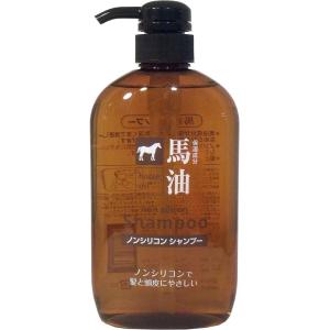 熊野油脂 馬油ノンシリコンシャンプー ポンプ 600ml×1個の商品画像