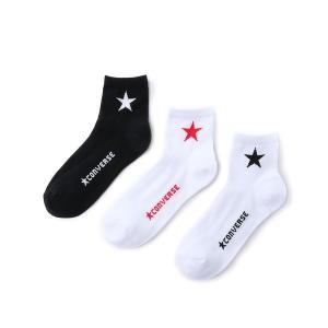 (コンバース)CONVERSE ワンスターソックス3足セット...