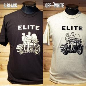 フリーホイーラーズ Freewheelers Tシャツ "ELITE" Col:S.Black,Off-White｜RIGIDSTORE