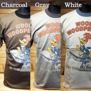 トイズマッコイ TOYSMcCOY Tシャツ  "WOODY WOODPECKER IN THE SPACE "TMC2408 Col:Charcoal,Gray,White｜rigid-store