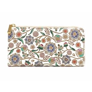 文庫屋大関 L字ファスナー長財布 錦紗緑 長財布 文庫革 使い易い F財布