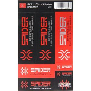 SK11 SPIDER ブランドステッカー ロゴ(SPIDER) シール SPD-STK8｜riiccoo-stor