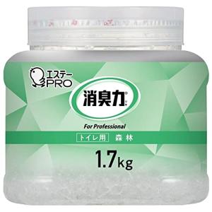 消臭力 業務用 クラッシュゲルタイプ トイレ用 本体 森林 1.7kg サニティー トイレ 消臭剤 消臭 芳香剤 業務用消臭剤 エステーPRO｜riiccoo-stor