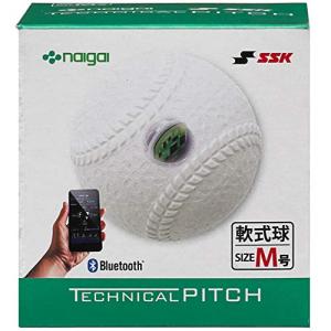 SSK(エスエスケイ) 野球 テクニカルピッチ 軟式野球 M号球 9軸センサー内蔵ボール 投球データ解析 Bluetooth4.1対応 TECH｜riiccoo-stor