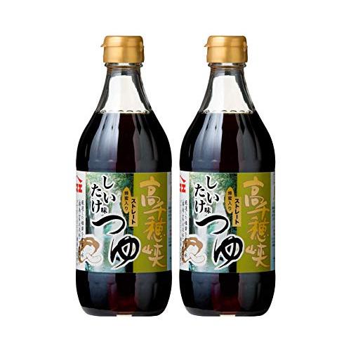 ヤマエ食品 高千穂峡 つゆ しいたけ/めんつゆ 500ml×2本