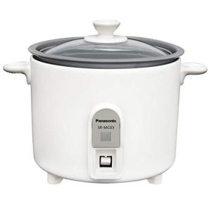 パナソニック 炊飯器 1.5合 1人用炊飯器 自動調理鍋 ミニクッカー ホワイト SR-MC03-W｜riiccoo-stor