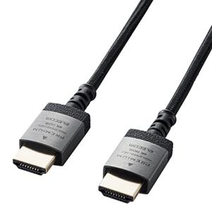 エレコム HDMI ケーブル プレミアム[Ver2.0] 細い 曲げに強い ナイロンメッシュ 2m スリム 4K・2K Premium HDMI｜riiccoo-stor