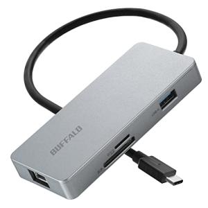 バッファロー Type-C接続 7-in-1 ドッキングステーション microSD SDカードリーダー搭載 4K対応HDMI出力ポート Pow｜riiccoo-stor
