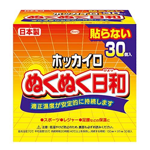 ホッカイロ ぬくぬく日和 貼らない レギュラー 30個入