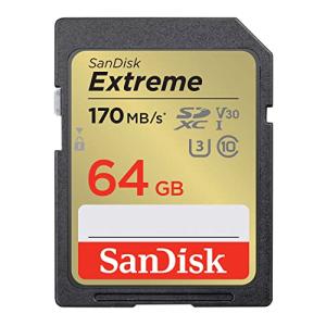 SanDisk (サンディスク) 64GB Extreme (エクストリーム) SDXC UHS-I メモリーカード - C10/U3/V30/｜riiccoo-stor