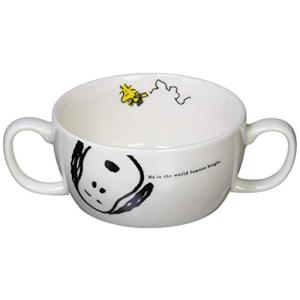 「 PEANUTS(ピーナッツ) 」 スヌーピー ジョイ ブリオン(両手スープカップ) 210ml 白 606136｜riiccoo-stor