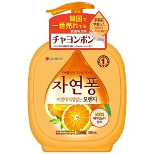 韓国製 食器用洗剤 チャヨンポン(JayonPong) 手肌にやさしい、環境にもやさしい 食器用洗剤490mL (オレンジの香り)｜riiccoo-stor