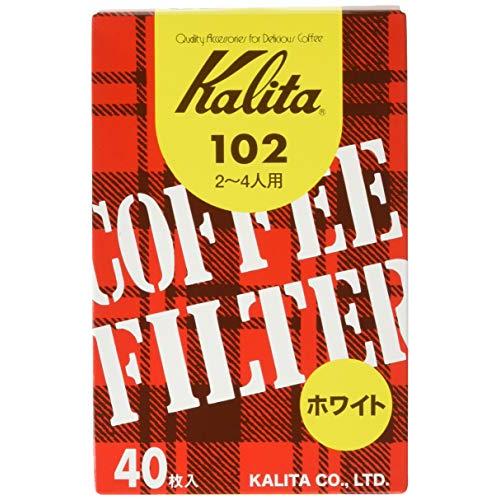 カリタ Kalita コーヒーフィルター 102濾紙 箱入り 2~4人用 40枚入り×10箱セット ...