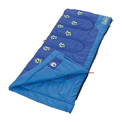 コールマン 子供用 光る寝袋 ベリー コバルト ピンク 青 ブルー 収納袋付き 152×66 cm ...