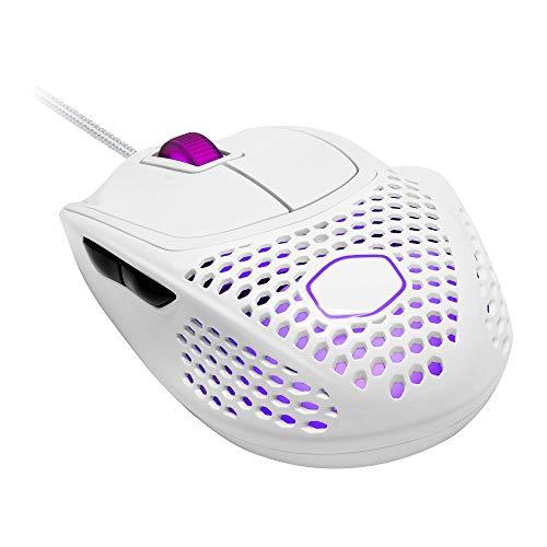 Cooler Master MM720 ホワイト 光沢 軽量 ゲーム用マウス ウルトラウィーブケーブ...