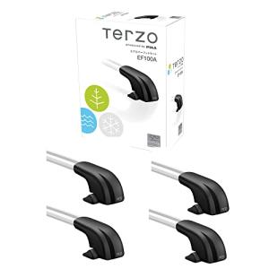 Terzo テルッツォ (by PIAA) ルーフキャリア ベースキャリア フット 4個入 ルーフオンタイプ ブラック エアロバー用 ロック付｜riiccoo-stor