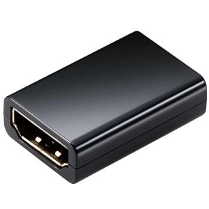 エレコム HDMI中継アダプタ 延長コネクター 4K 2K(60p) スリムタイプ ブラック AD-HDAASS01BK 1個入り｜riiccoo-stor