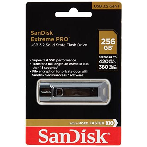 256GB SanDisk サンディスク USBメモリー ExtremePro USB3.1(Gen...