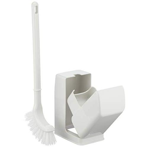 キクロン(Kikulon) トイレ掃除用ブラシ ファシル コンパクトブラシケースセット ホワイト