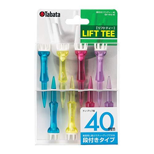 Tabata(タバタ) ゴルフ ティー 段 プラスチックティー 段付リフトティー 40mm 8本入 ...