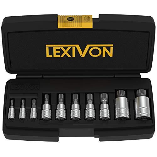 LEXIVON XZN トリプルスクエアスプラインビットソケットセット、プレミアムS2合金鋼｜ヨーロ...