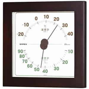 エンペックス気象計 温度湿度計 ウエストン温湿度計 置き掛け兼用 日本製 ブラウン TM-762｜riiccoo-stor