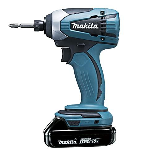 マキタ(Makita) 充電式インパクトドライバ 18V1.5Ah バッテリ2本・充電器・ケース付 ...