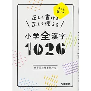 正しく書ける 正しく使える 小学全漢字1026