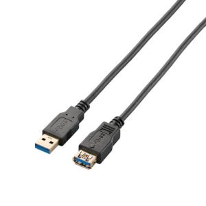 エレコム USBケーブル 延長 USB3.0 (USB A オス to USB A メス) スタンダード 2m ブラック USB3-E20BK｜riiccoo-stor