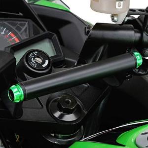 デイトナ バイク用 クランプバー Ninja250/250R専用 マルチバーホルダー ライムグリーン 17867