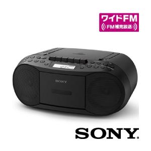 CDラジカセ CDカセットレコーダー CDカセットデッキ 録音 できる cd プレーヤー リピート機能 FM AM ワイドFM CD録音  ブラック CFD-S70 BC SONY ソニー｜rijapan