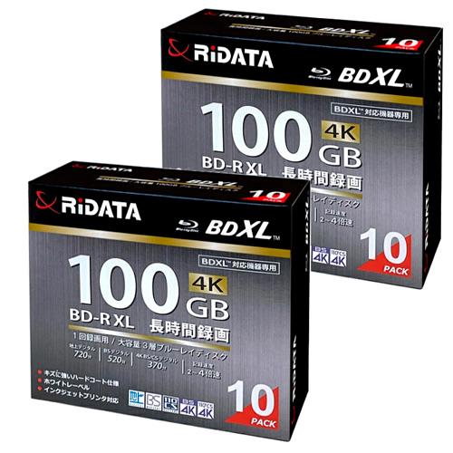 ブルーレイディスク BD-R XL 片面３層 100GB 20枚（10枚入×2個） 4K BS CS...