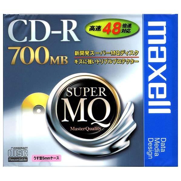 CD-R cd-r データ用 1枚パック 48倍速対応 容量700MB 薄型5ｍｍケース入り Sup...