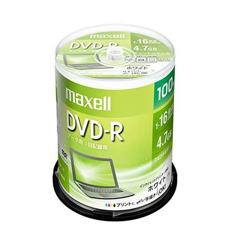 DVD-R dvd-r データ用 100枚 スピンドルケース 4.7GB 1〜16倍速対応 ホワイト...