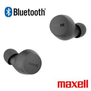 完全ワイヤレスイヤホン Bluetooth対応 高音質 防水 IPX5 小型 軽量 フルワイヤレスイヤホン ヘッドホン ブラック MXH-BTW510BK maxell マクセル｜rijapan