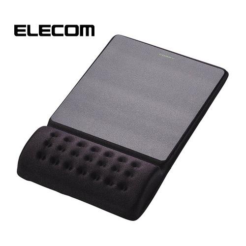 COMFY マウスパッド リストレスト一体型 軽快 低反発ポリウレタン採用 ブラック 手首 手首置き...