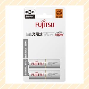 ニッケル水素電池 単3形 2本 1.2V min.1900mAh HR-3UTC 2B 日本製 つぎ足し充電可能 充電式 電池 富士通 FDK｜rijapan