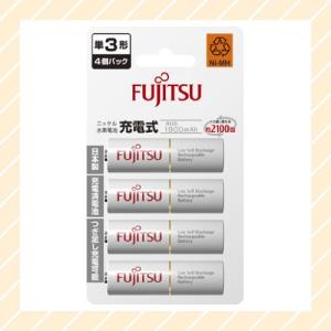 ニッケル水素電池 単3形 4本 1.2V min.1900mAh HR-3UTC 4B 充電式 電池 つぎ足し充電可能 くり返し使える 約2100回 富士通 FDK｜rijapan