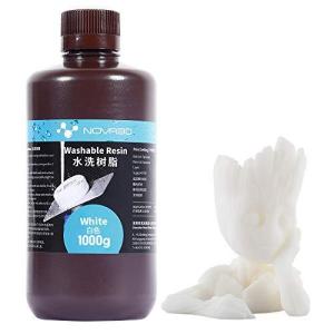 NOVA3D UVレジン水洗可能 405nm LCD SLA 3Dプリンター用 な光硬化 3D樹脂 1000g 白