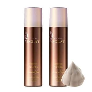 2個セット：ヘアボーテエクラ ボタニカル エアカラーフォーム ダークブラウン 150g(セミロング:全体1回＋