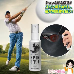 ニーズ ビッグキャリースピンオフ 30ml 専用クロス付き メール便 日本製 約120プッシュ分 ゴルフ スピン量 最大飛距離 フェイス面 ボール 摩擦 60s sdf｜rikaryo