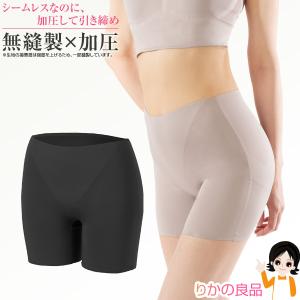 ニーズ シームレスシェイプパンツ メール便 シームレス パンツ ショーツ 1枚ばきできるクロッチ付き 加圧 引き締め 無縫製 ヒップアップ nkp sdf｜rikaryo