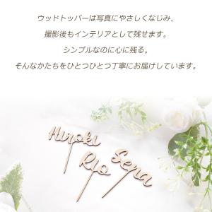 名入れ ケーキトッパー 木製 名前 子ども 誕...の詳細画像2